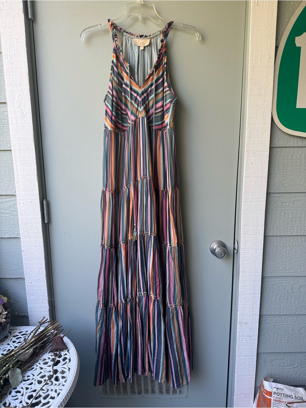 Anthropologie - Love the Label -Boho Striped Winnie Maxi Dress in Multicolor